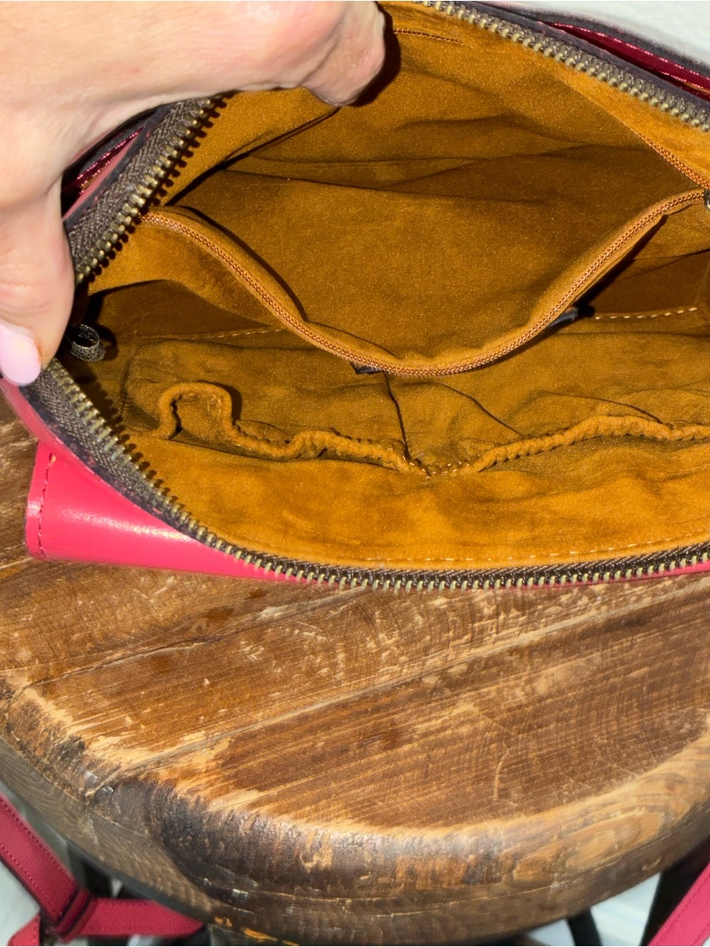 Patricia Nash Strawberry Pink Avellino Crossbody Handbag - Picture 8 of 10